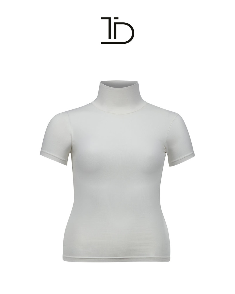 Non-transparent HIGH NECK Bodysuit with sleeves