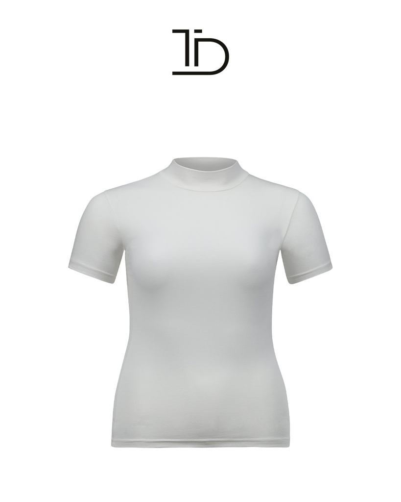 Non-transparent MOCK NECK Bodysuit with sleeves