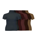 High Neck Bodysuits with Sleeves